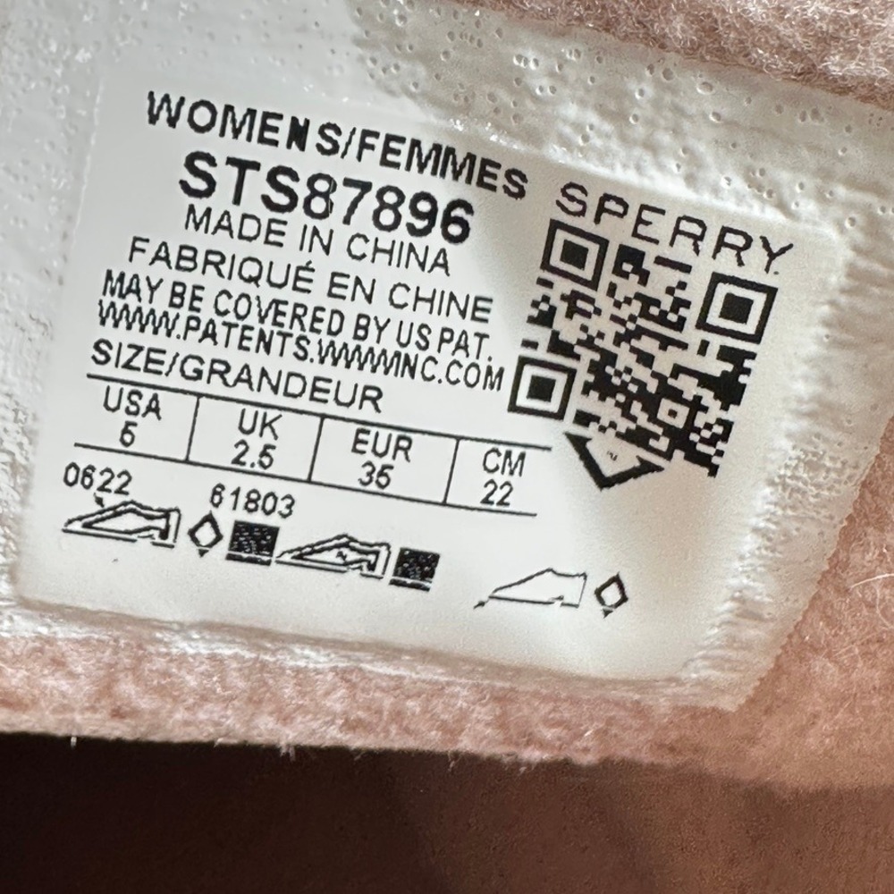Sperry Saltwater Duck Boots Womens 5 Shibori Rose Pink Quilted STS87896 Rain NIB - Picture 6 of 11